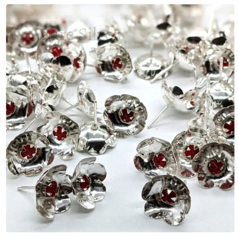 Silver Kundan Flowers Pack Of 108 45g